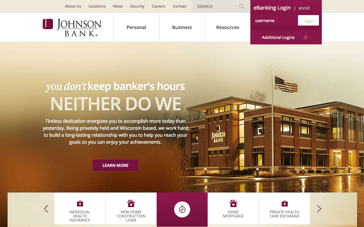 The Definitive List of the Best Bank Website Designs